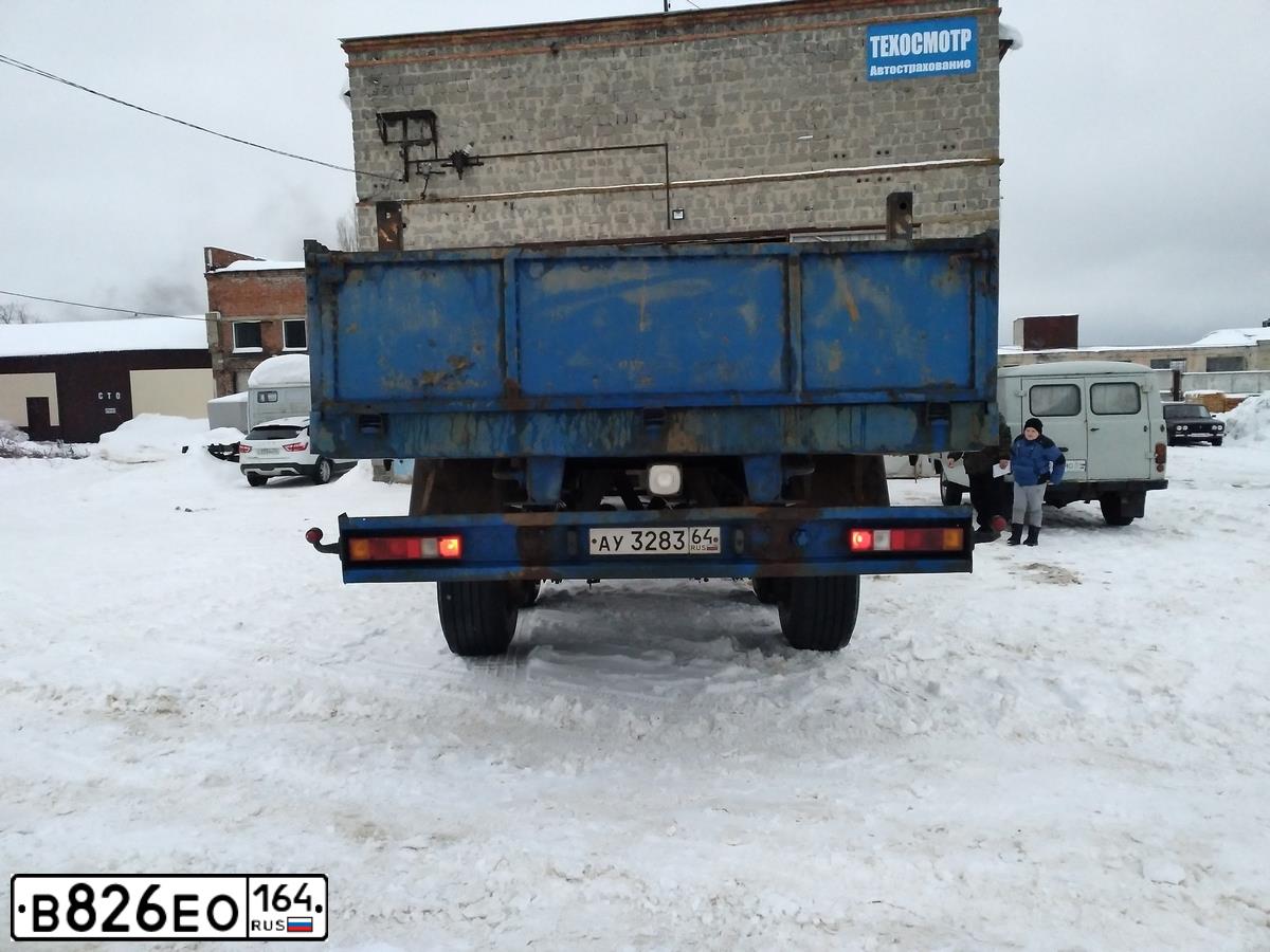 Фото автомобиля KAMAZ 44108 /6X6/, 2012 — госномер В023НУ30. Цвет: ОРАНЖЕВЫЙ