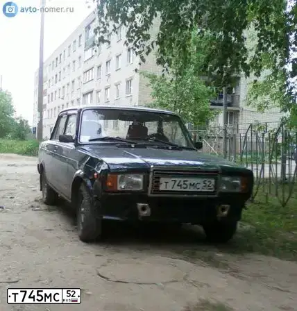 Фото автомобиля LADA 2107, 2007 — госномер М871СО152. Цвет: Темно-зеленый