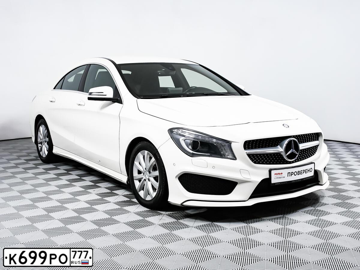 Фото автомобиля MERCEDES CLA-KLASSE, 2015 — госномер М191ТР797. Цвет: Белый
