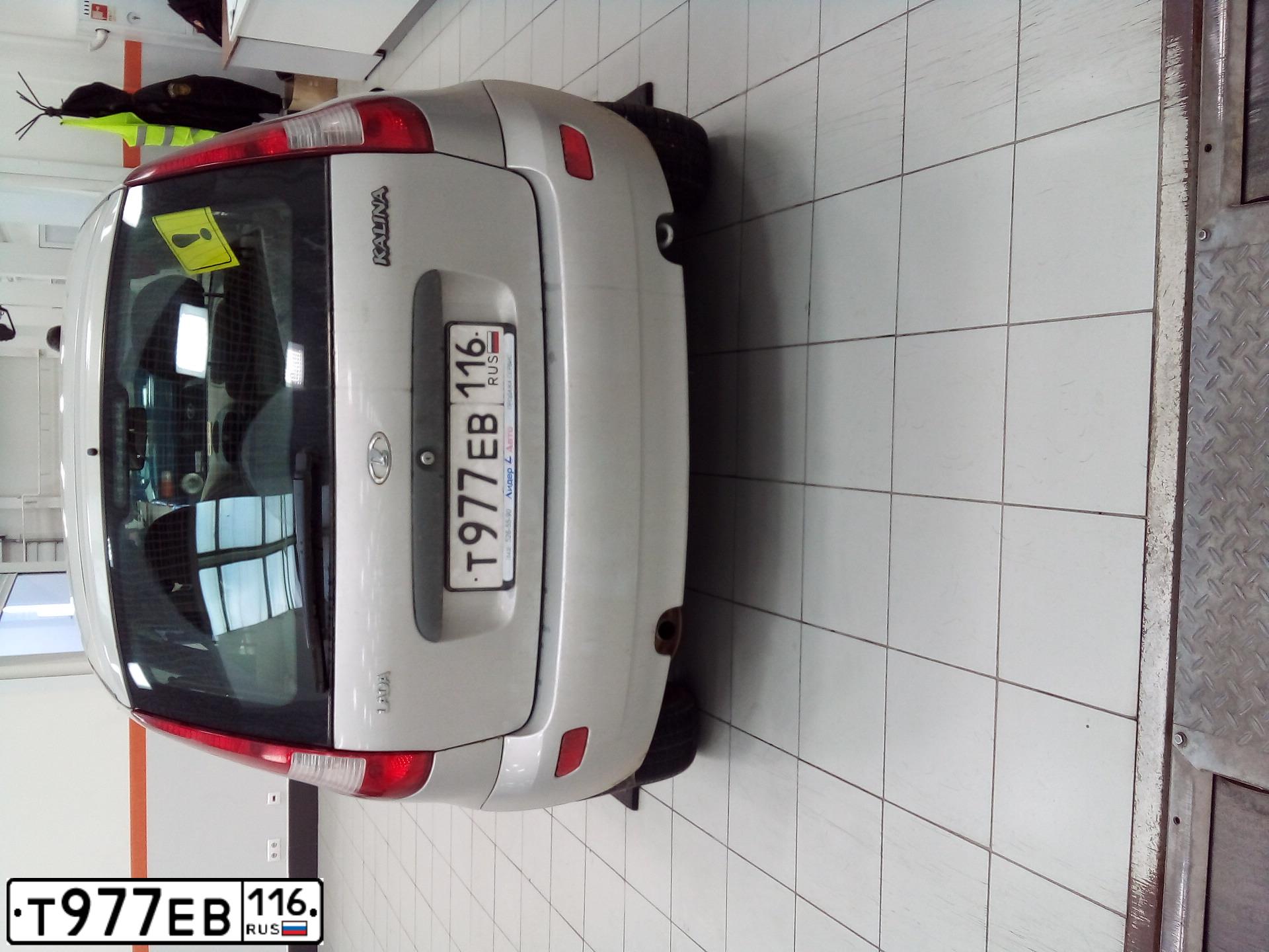 Фото автомобиля LADA 1119 KALINA, 2009 — госномер Т977ЕВ116. Цвет: СЕРЕБРИСТЫЙ