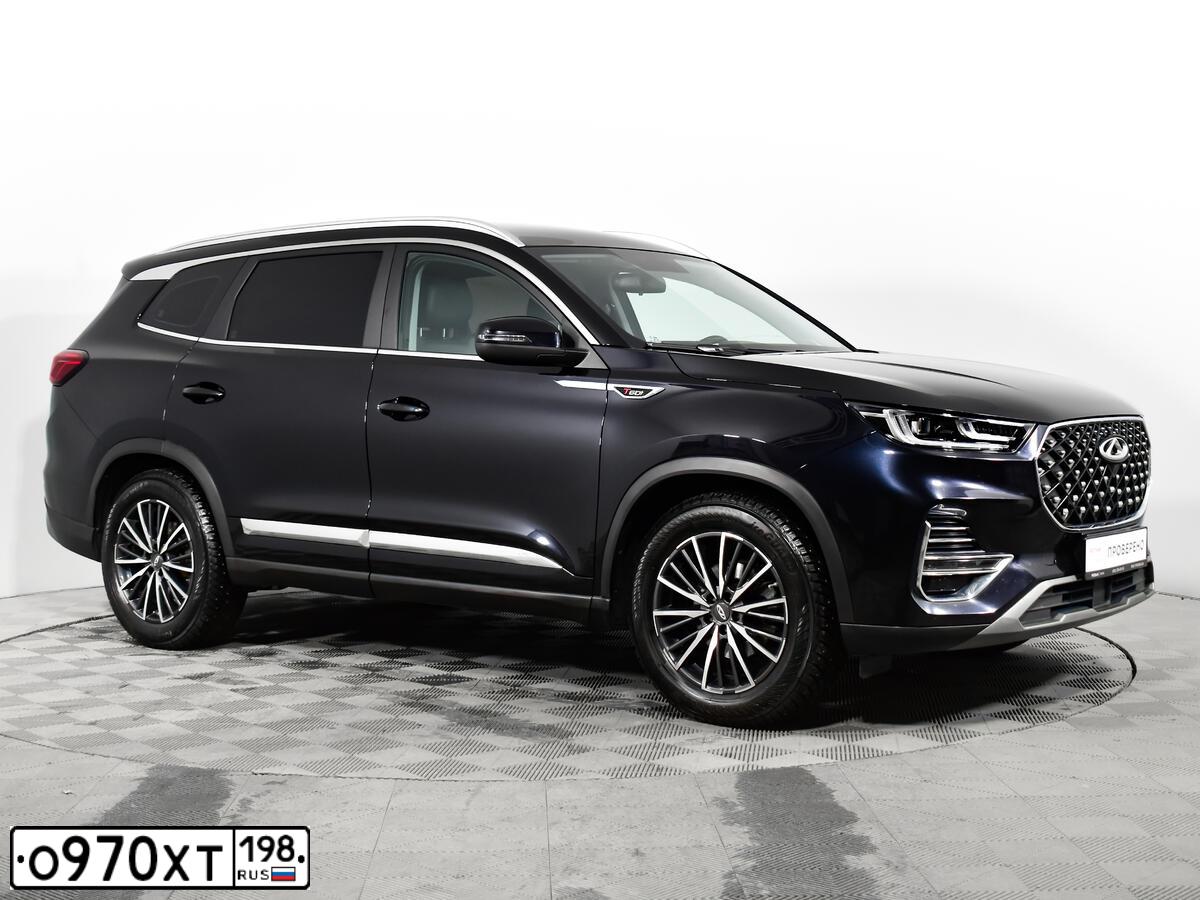 Фото автомобиля CHERY TIGGO8 PRO, 2021 — госномер О970ХТ198. Цвет: ЧЕРНЫЙ