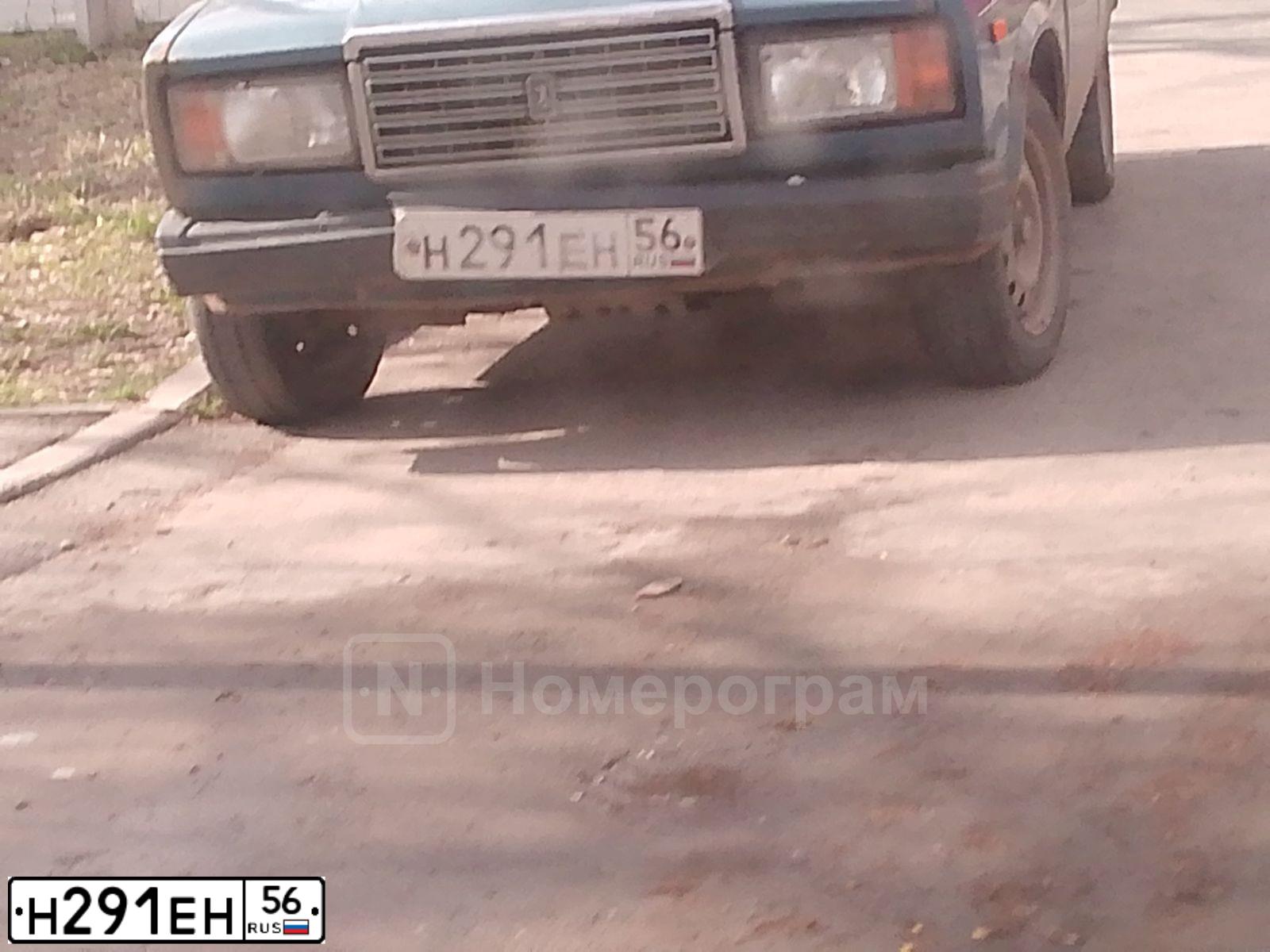 Фото автомобиля LADA 2107, 2003 — госномер Н291ЕН56. Цвет: Магеллан