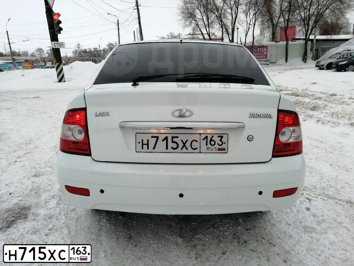Фото автомобиля LADA 2172 PRIORA, 2010 — госномер К085АА763. Цвет: Белый