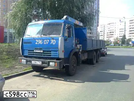 Фото автомобиля KAMAZ 53215 /6X4/, 1999 — госномер С598СС116. Цвет: СИНИЙ