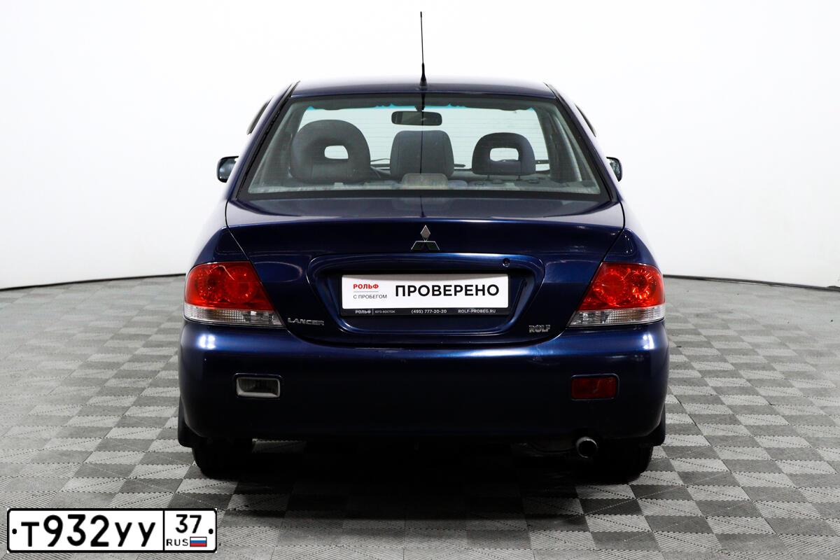 Фото автомобиля MITSUBISHI LANCER, 2006 — госномер У271АЕ550. Цвет: синий