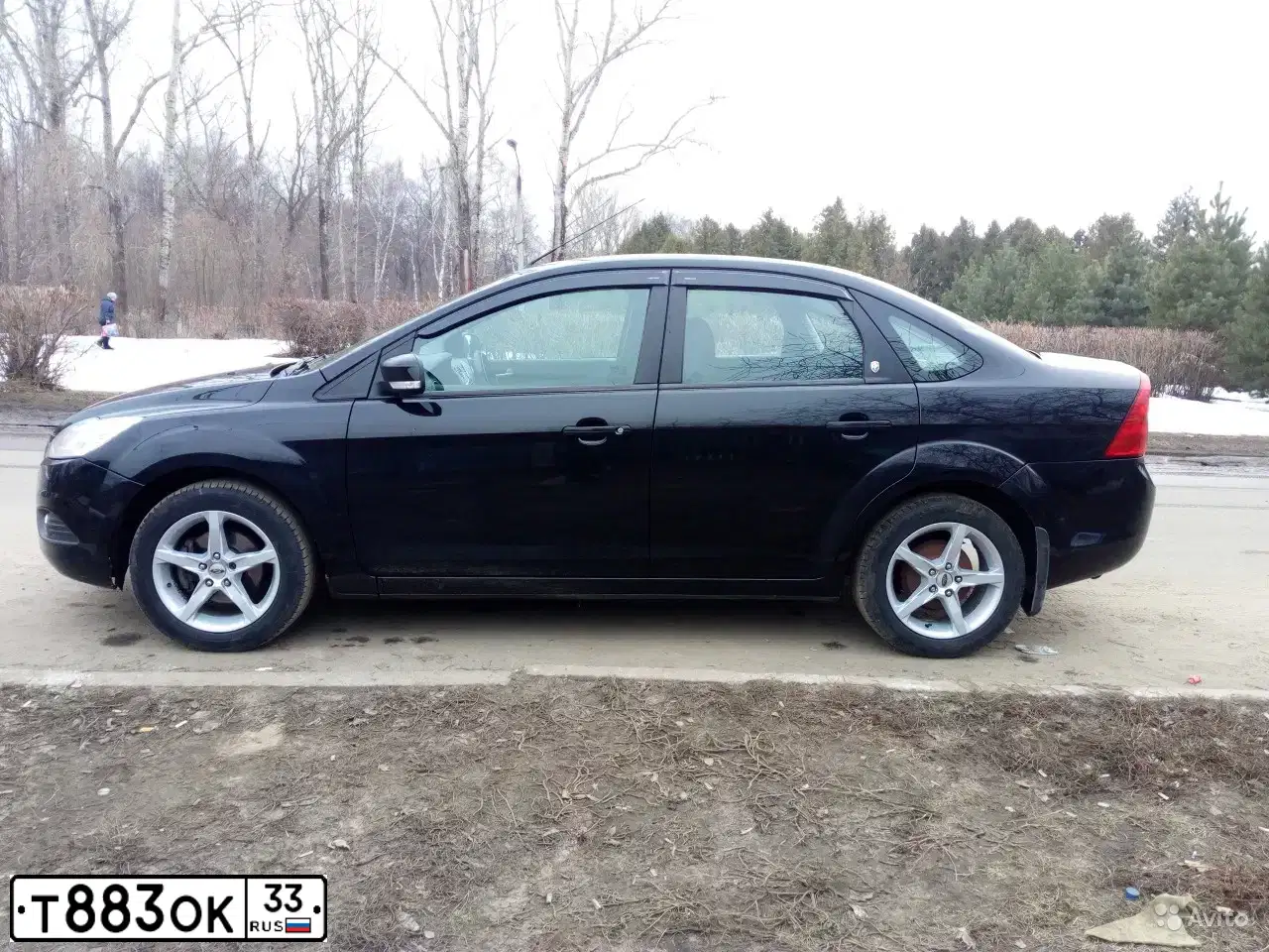 Фото автомобиля FORD FOCUS, 2008 — госномер Т883ОК33. Цвет: ЧЕРНЫЙ