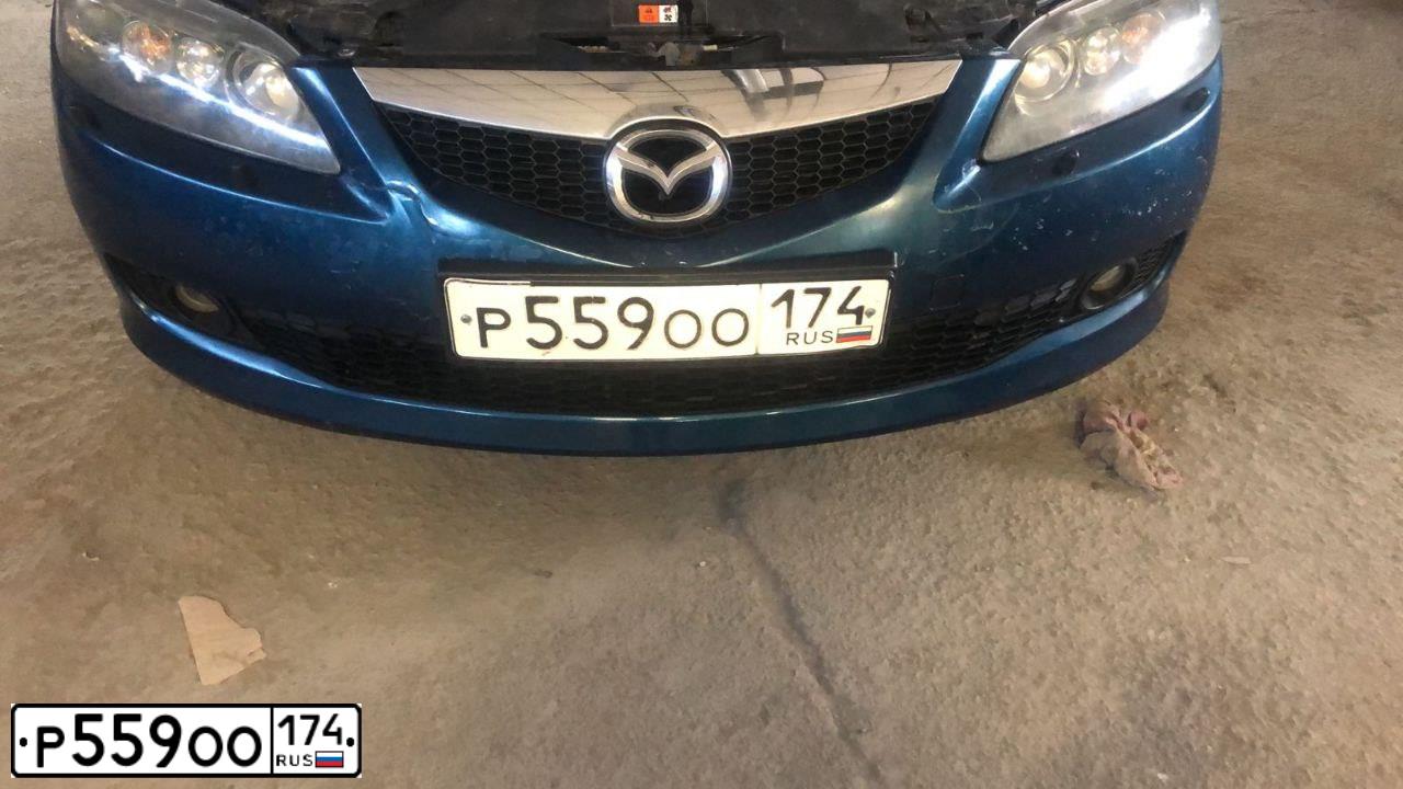 Фото автомобиля MAZDA 6, 2007 — госномер Р559ОО174. Цвет: сине-зеленый