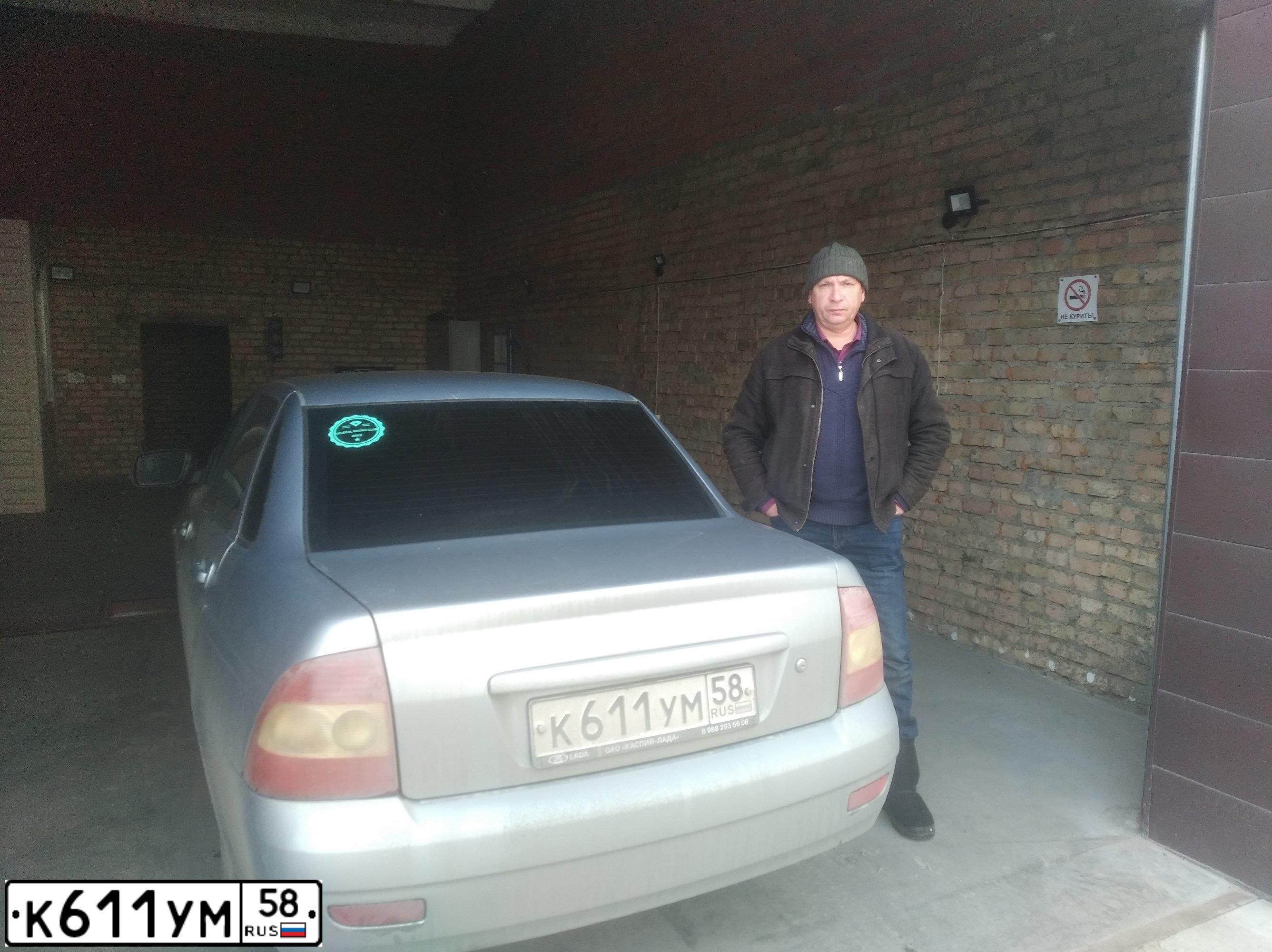 Фото автомобиля LADA 2170 PRIORA, 2007 — госномер К611УМ58. Цвет: СЕРЕБРИСТО-ГОЛУБОЙ