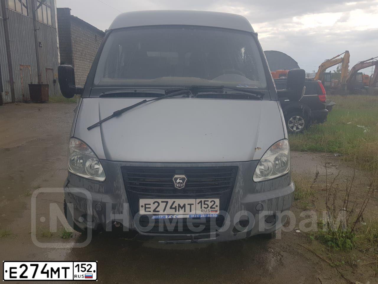 Фото автомобиля GAZ 3302 EL, 2011 — госномер Е274МТ152. Цвет: Серебристый
