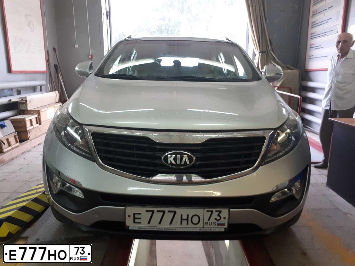 Фото автомобиля KIA SPORTAGE, 2013 — госномер Е777НО73