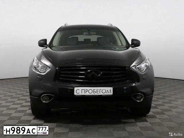 Фото автомобиля INFINITI QX70 /FX/, 2013 — госномер Н989АС777. Цвет: ЧЕРНЫЙ