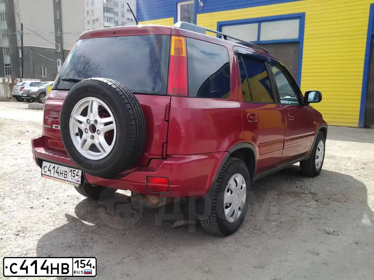 Фото автомобиля HONDA CR-V, 2001 — госномер С414НВ154. Цвет: КРАСНЫЙ