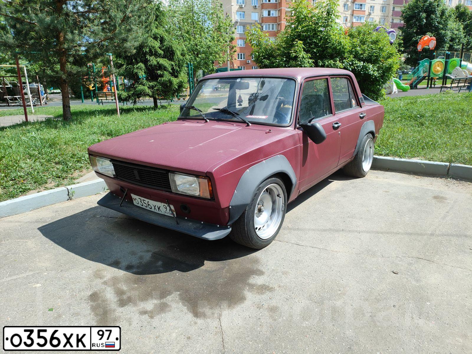 Фото автомобиля LADA 2105, 2005 — госномер О356ХК97. Цвет: ВИШНЕВЫЙ