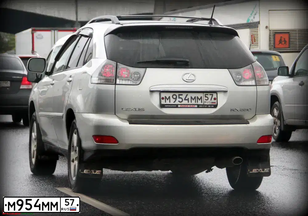 Фото автомобиля LEXUS RX, 2003 — госномер О678РН46. Цвет: Серебристый