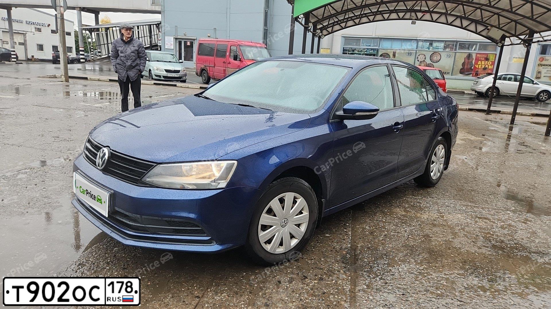 Фото автомобиля VOLKSWAGEN JETTA, 2015 — госномер Т194СМ198. Цвет: Темно-синий