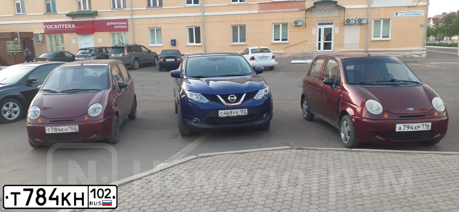 Фото автомобиля DAEWOO MATIZ, 2011 — госномер Т784КН102. Цвет: БОРДОВЫЙ