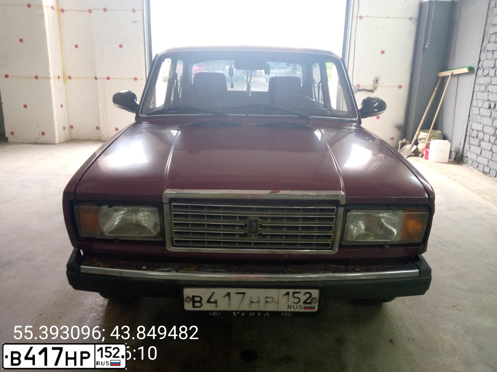 Фото автомобиля LADA 2107, 2003 — госномер А184РТ252
