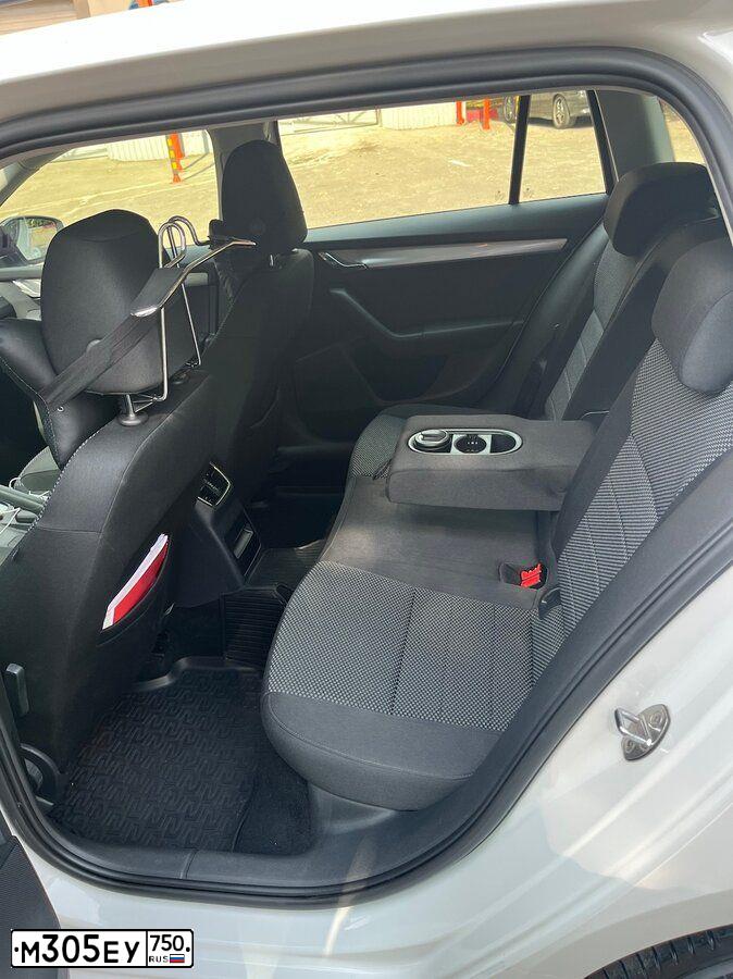 Фото автомобиля SKODA OCTAVIA, 2014 — госномер Н256МК73. Цвет: Белый