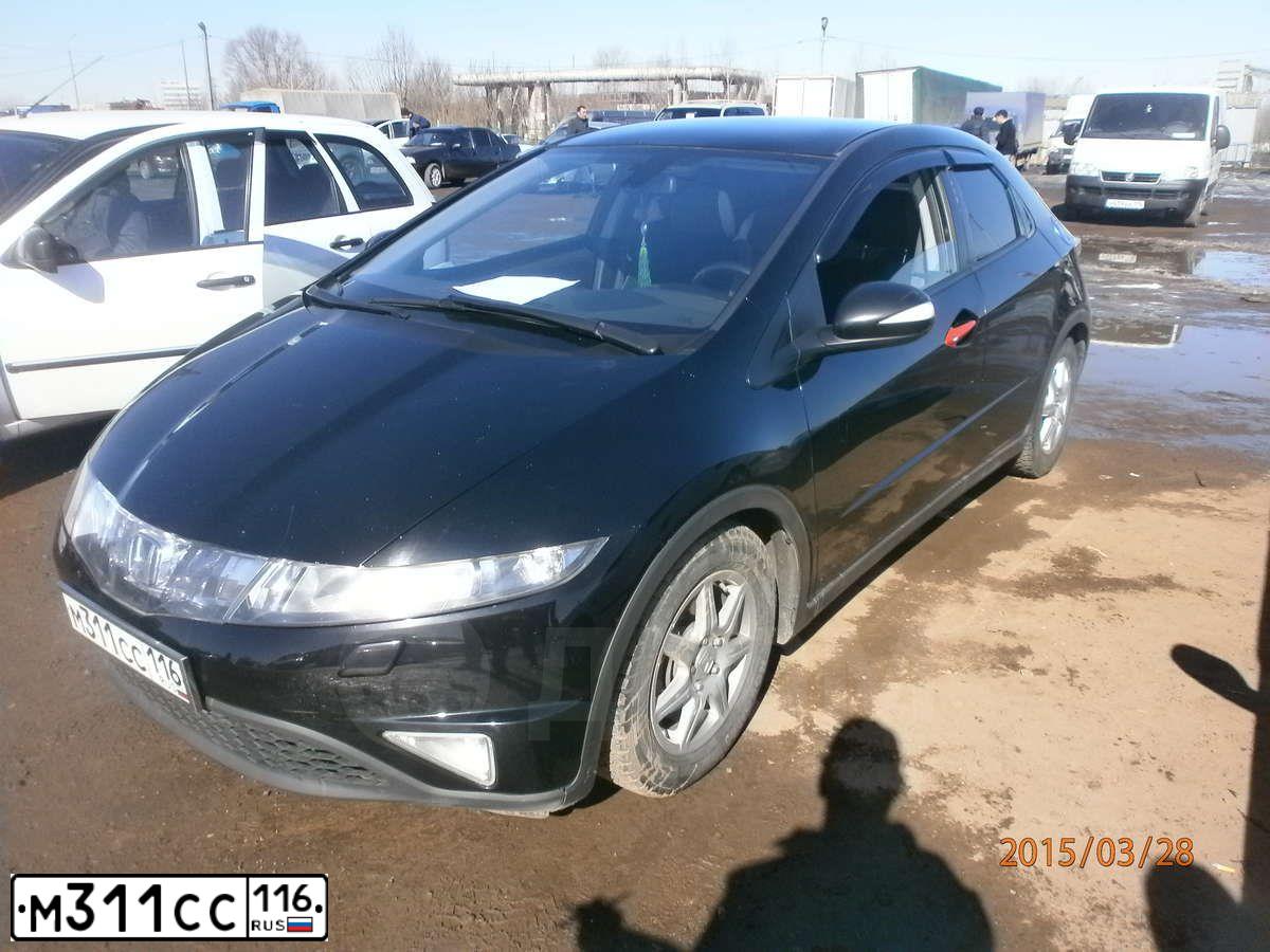 Фото автомобиля HONDA CIVIC, 2007 — госномер М311СС116. Цвет: ЧЕРНЫЙ