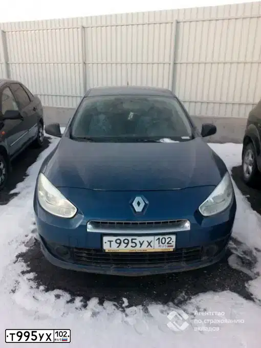 Фото автомобиля RENAULT FLUENCE, 2012 — госномер К025УТ13. Цвет: СИНИЙ