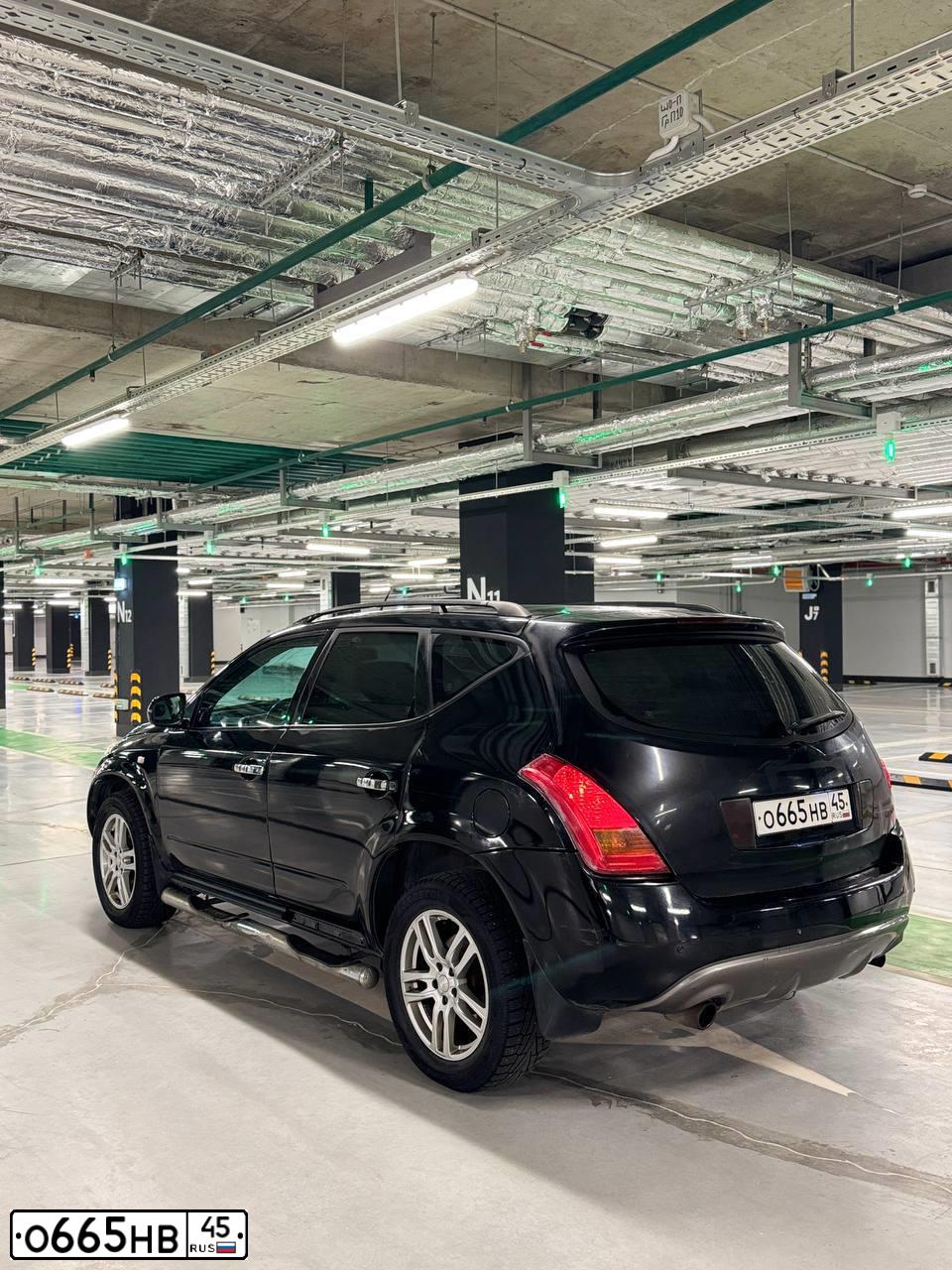 Фото автомобиля NISSAN MURANO, 2007 — госномер В406ТС190. Цвет: ЧЕРНЫЙ