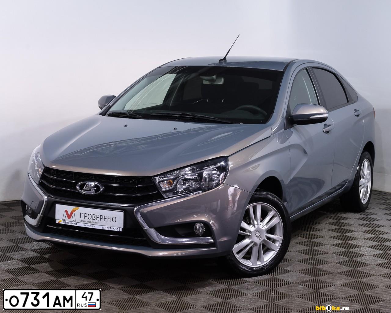 Фото автомобиля LADA VESTA, 2016 — госномер О731АМ47. Цвет: СЕРО-ГОЛУБОЙ