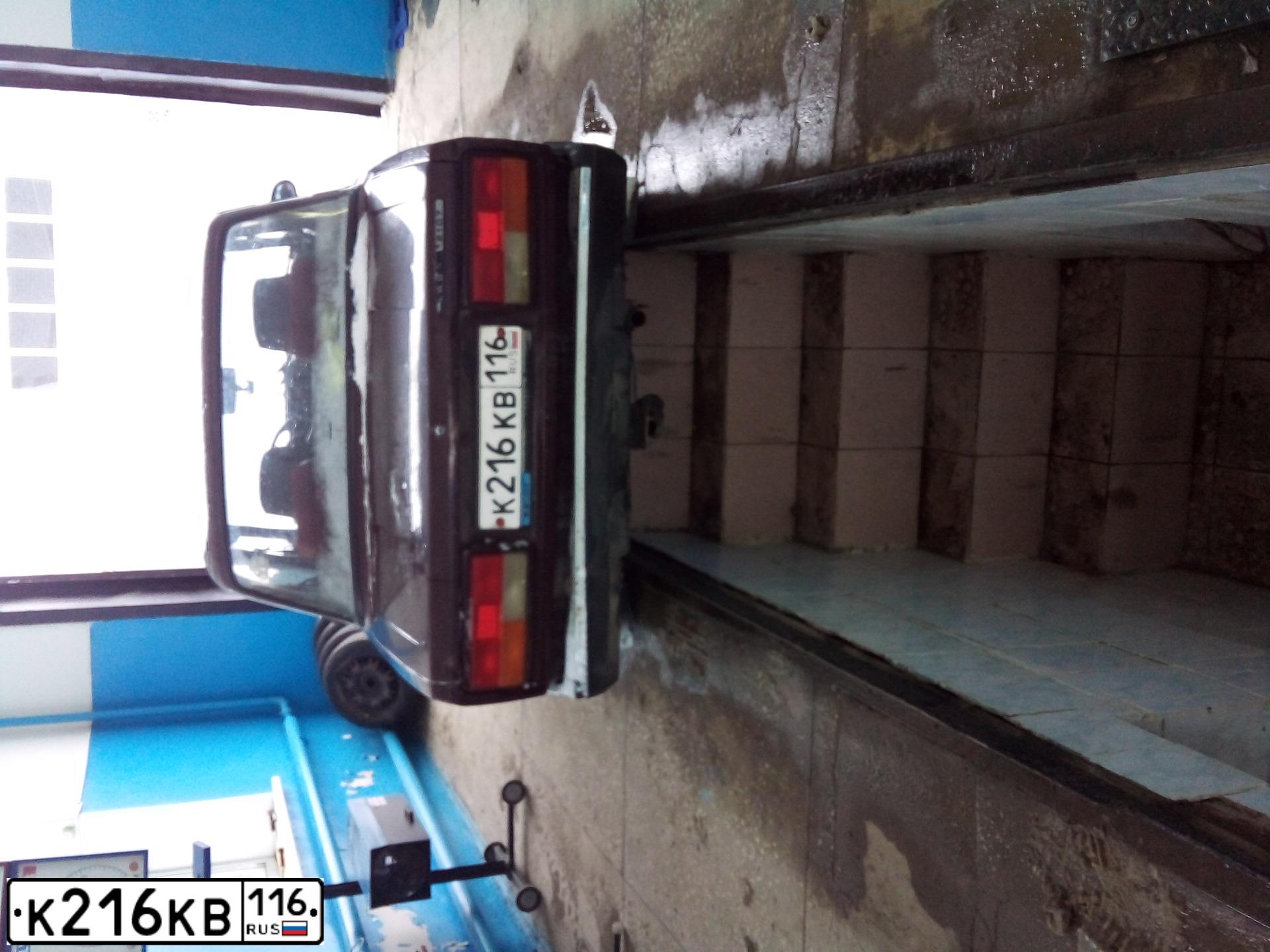 Фото автомобиля LADA 2107, 2008 — госномер К216КВ116. Цвет: ТЕМНО-ВИШНЕВЫЙ