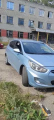 Фото автомобиля HYUNDAI SOLARIS, 2011 — госномер Н702УТ58. Цвет: СЕРО-ГОЛУБОЙ