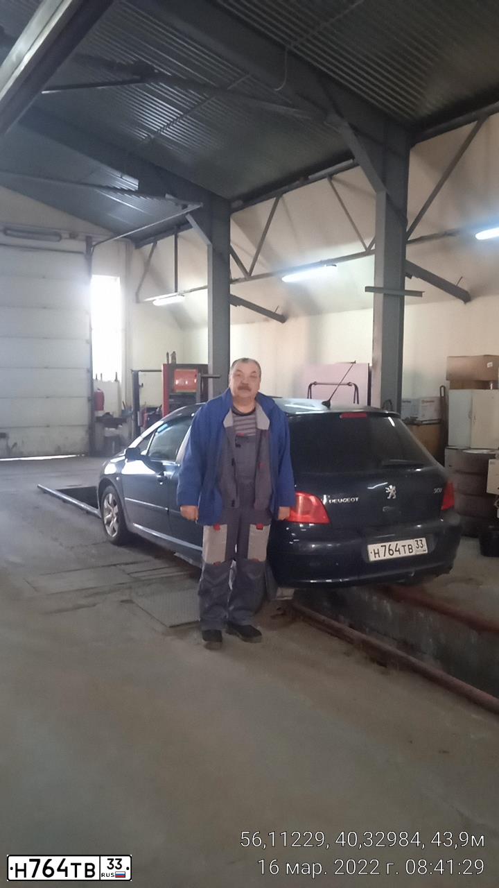 Фото автомобиля PEUGEOT 307, 2006 — госномер Н764ТВ33. Цвет: Темно-синий