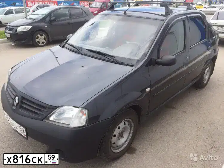 Фото автомобиля RENAULT LOGAN, 2008 — госномер О167УР159