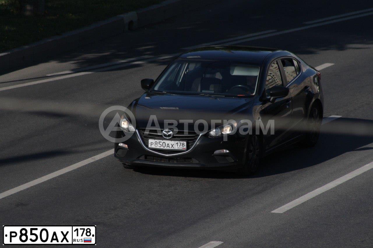 Фото автомобиля MAZDA 3, 2014 — госномер Т930АВ198. Цвет: ЧЕРНЫЙ