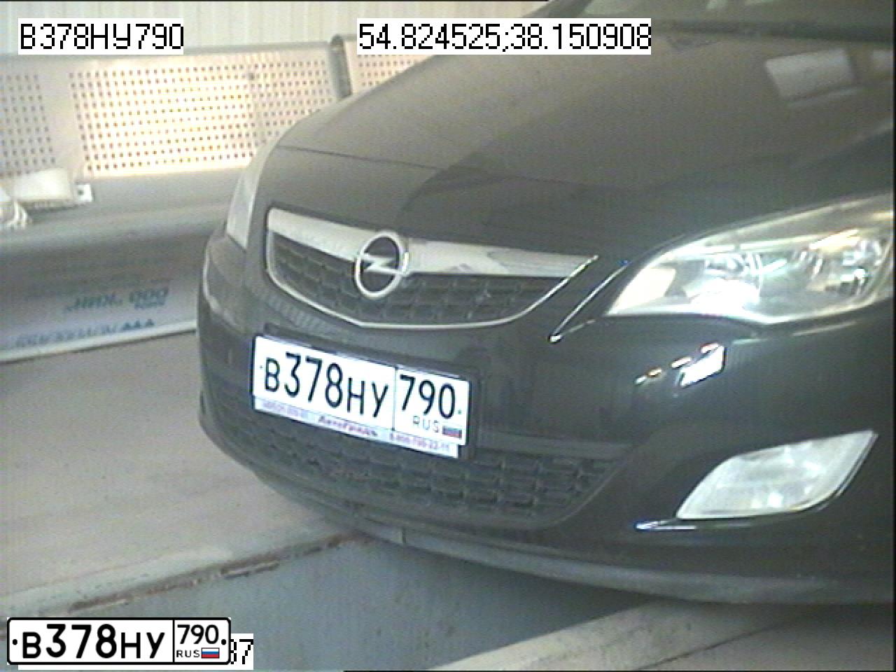 Фото автомобиля OPEL ASTRA, 2012 — госномер В378НУ790. Цвет: ЧЕРНЫЙ МЕТАЛИК