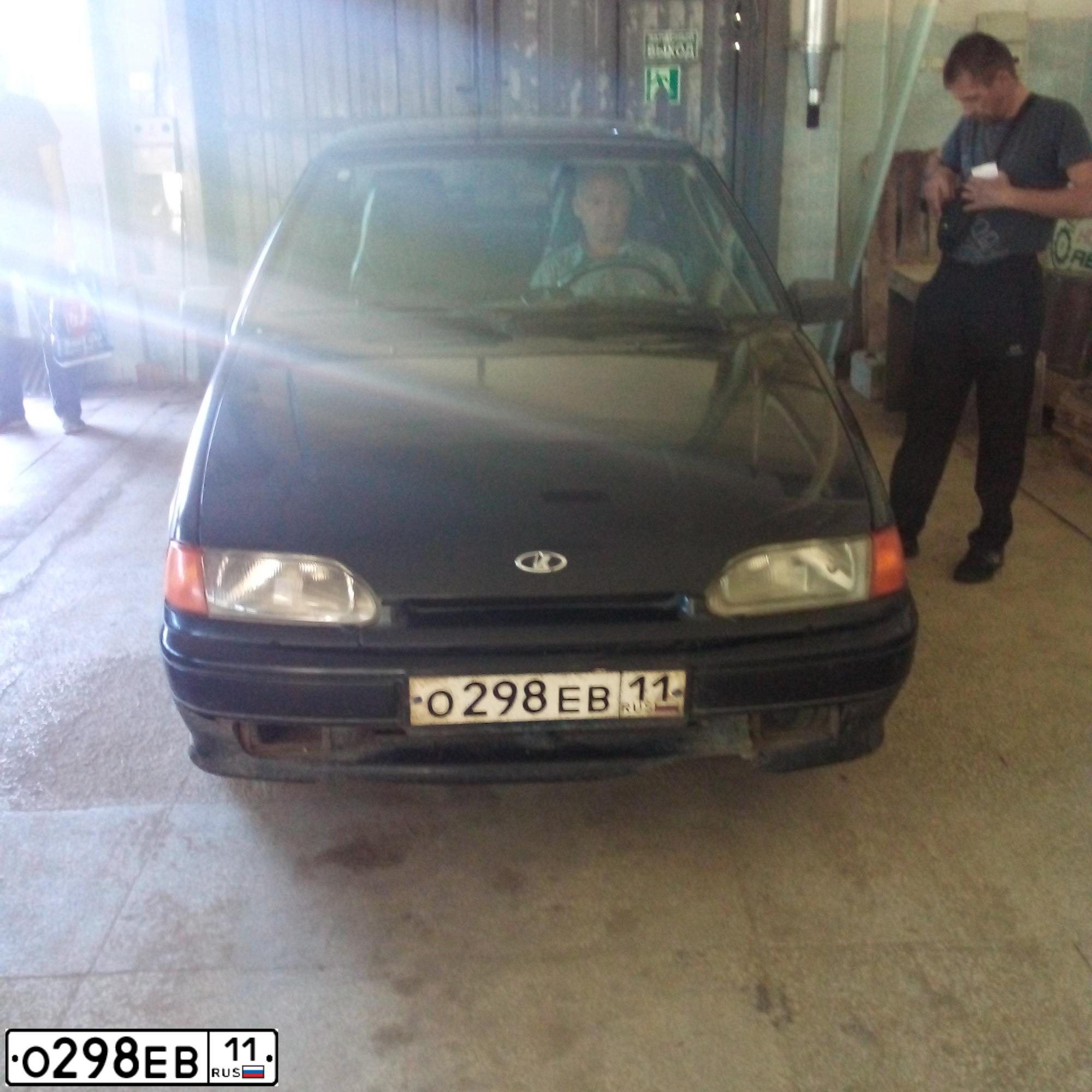 Фото автомобиля LADA 2115 SAMARA, 2011 — госномер О298ЕВ11. Цвет: Сине-Черный