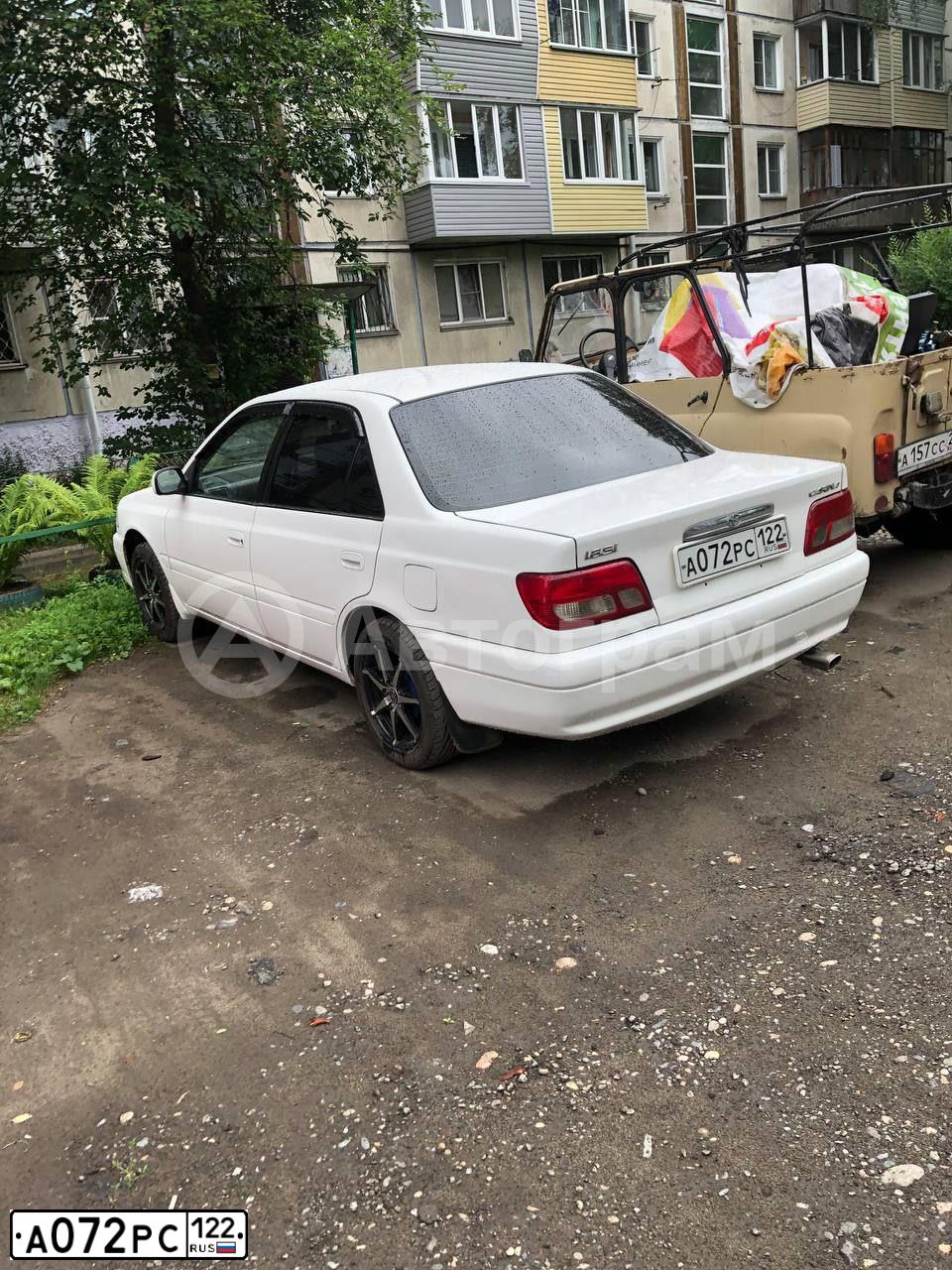 Фото автомобиля ТОЙОТА КАРИНА, 2000 — госномер А072РС122