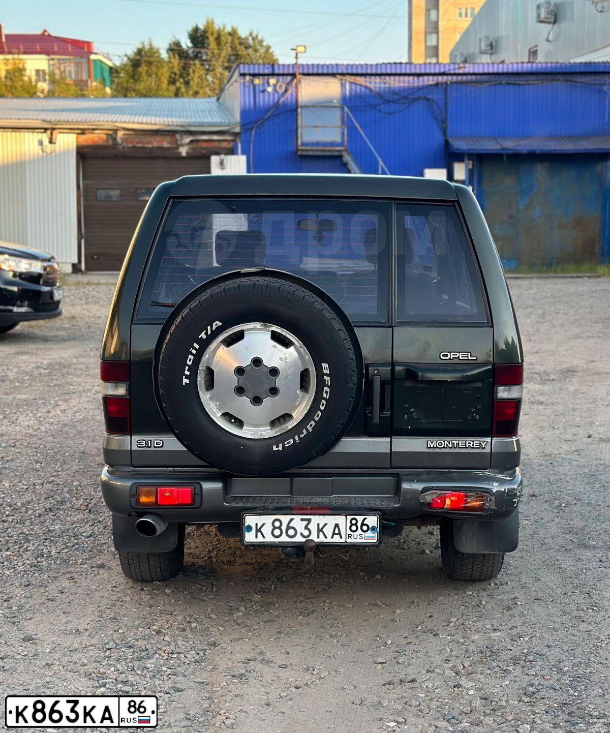 Фото автомобиля OPEL MONTEREY, 1994 — госномер К741СУ122