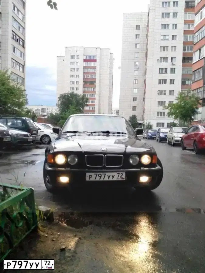 Фото автомобиля BMW SERIE 7, 1991 — госномер А065АУ172. Цвет: ЧЕРНЫЙ