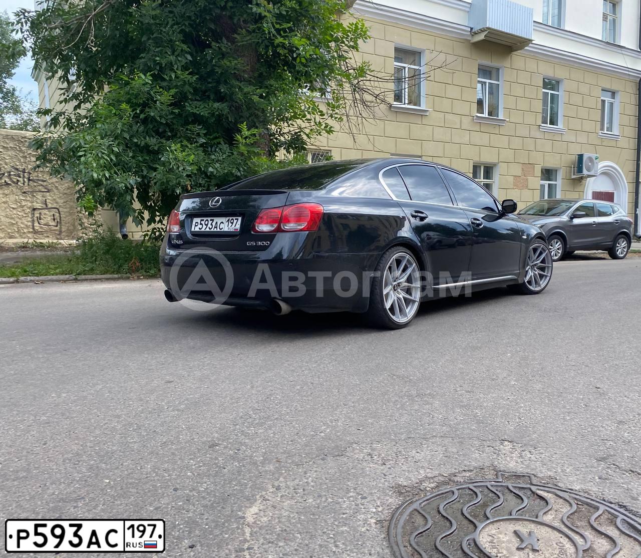Фото автомобиля LEXUS S GS, 2006 — госномер Р593АС197. Цвет: ЧЕРНЫЙ