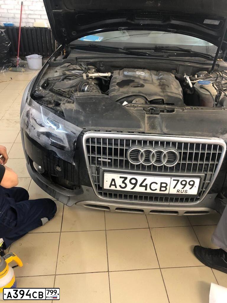 Фото автомобиля AUDI A4, 2009 — госномер А394СВ799. Цвет: ЧЕРНЫЙ
