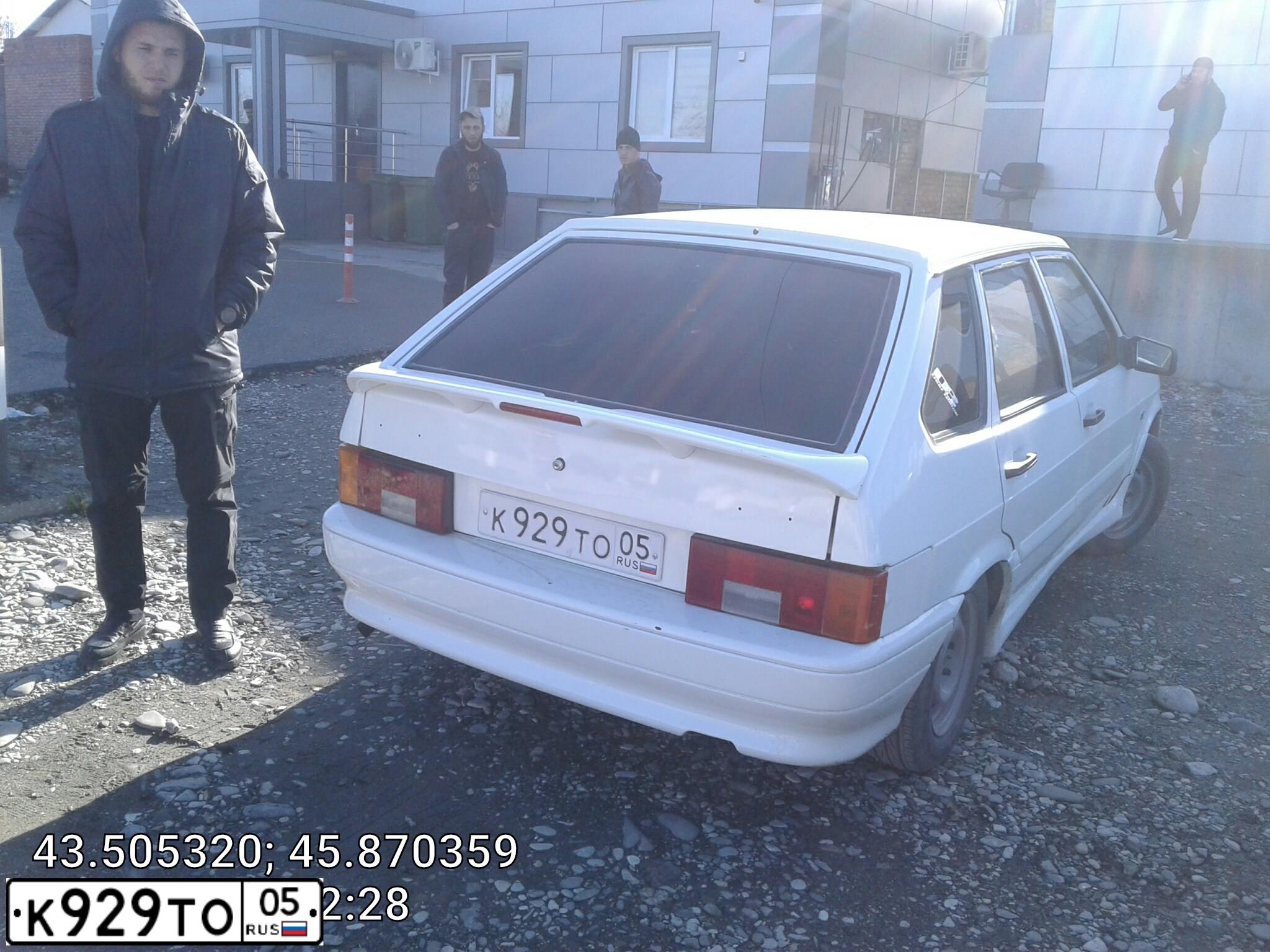 Фото автомобиля LADA 2114 SAMARA, 2010 — госномер К929ТО05. Цвет: Белый