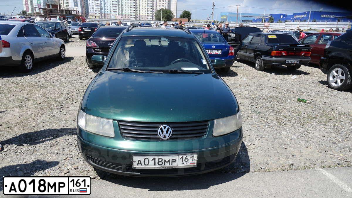 Фото автомобиля VOLKSWAGEN PASSAT, 2000 — госномер А018МР161. Цвет: ЗЕЛЕНЫЙ