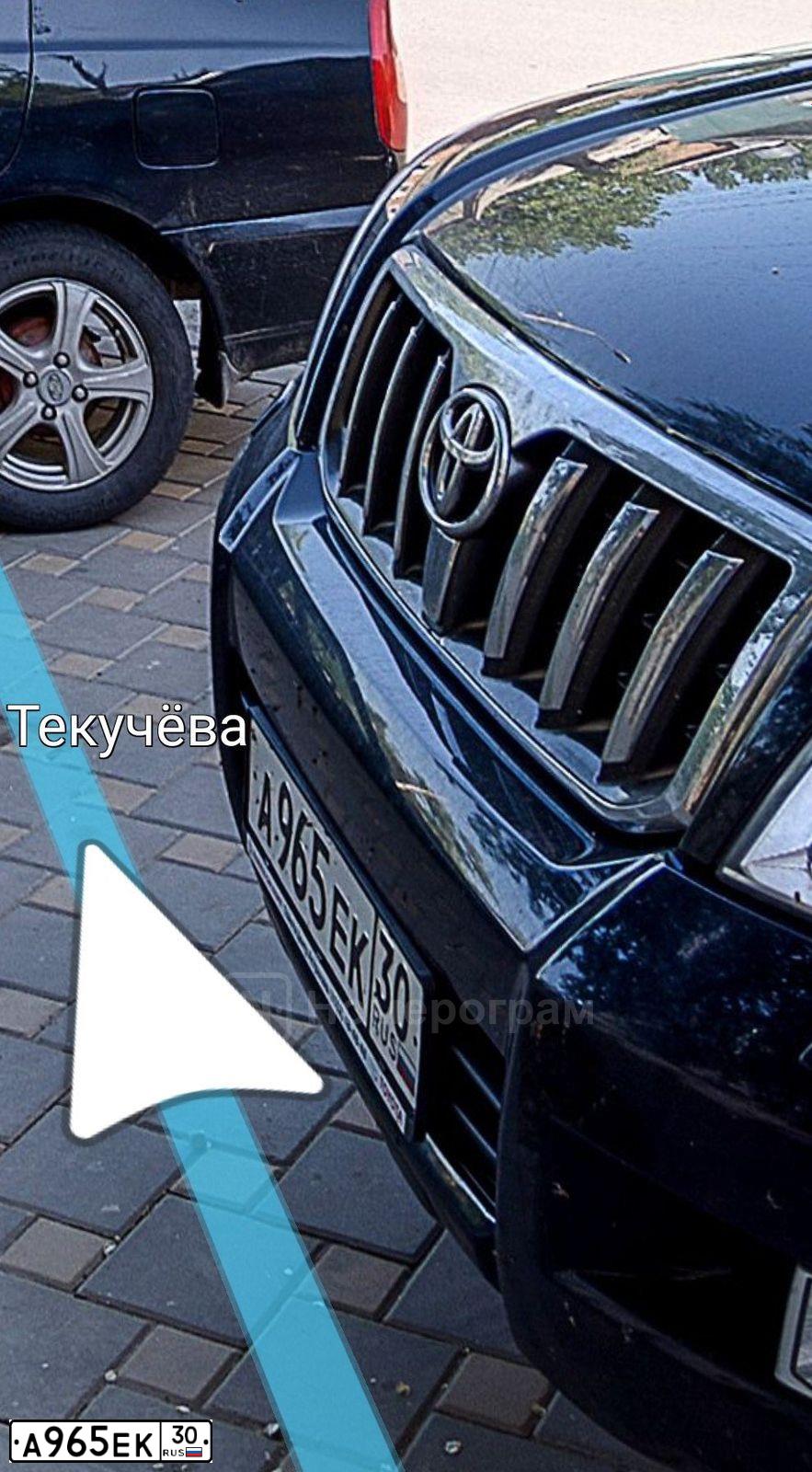 Фото автомобиля TOYOTA LANDCRUISER, 2007 — госномер А965ЕК30. Цвет: ЧЕРНЫЙ