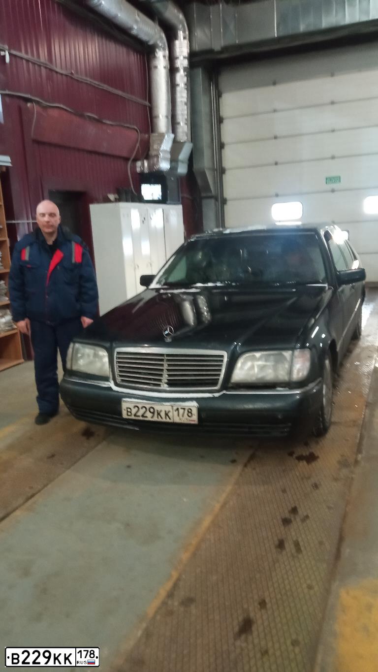 Фото автомобиля MERCEDES S-KLASSE, 1997 — госномер О178ОО78. Цвет: ЧЕРНЫЙ
