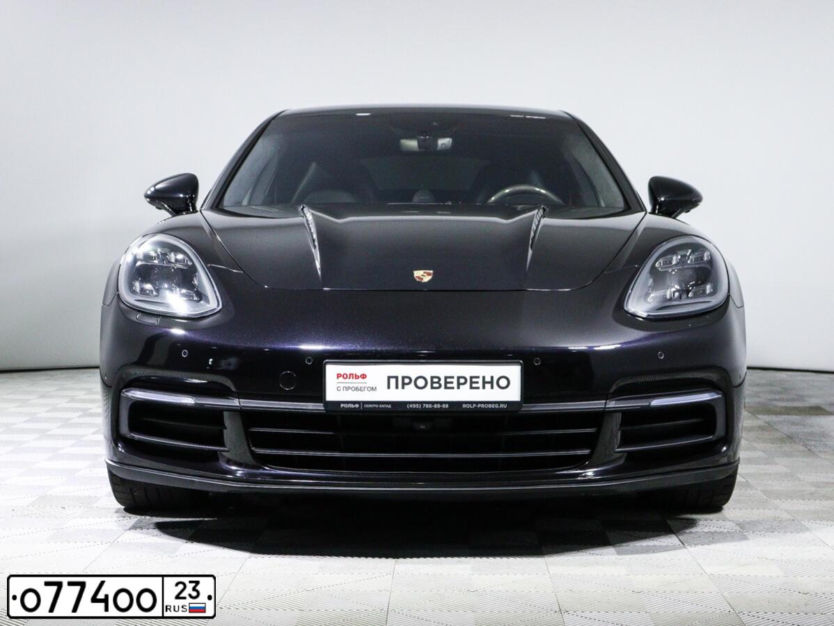 Фото автомобиля PORSCHE PANAMERA, 2017 — госномер В900ММ750. Цвет: ЧЕРНЫЙ