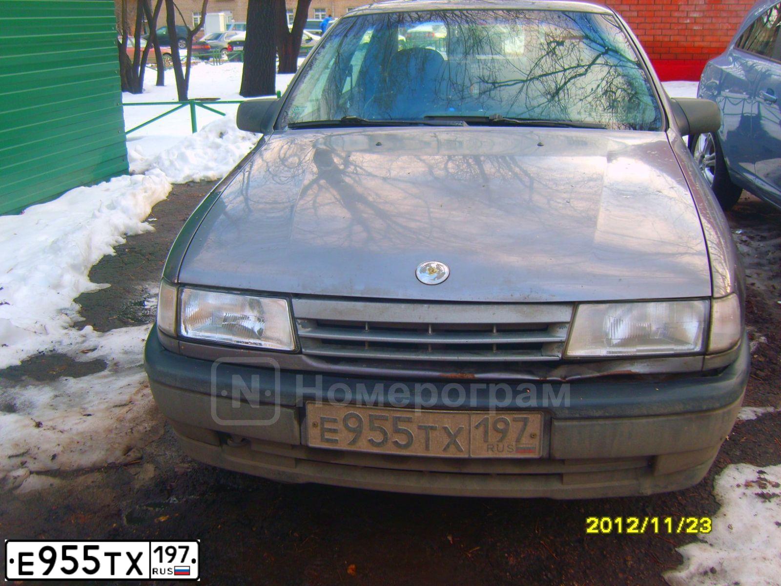 Фото автомобиля OPEL VECTRA, 1992 — госномер А987СХ77. Цвет: СЕРЫЙ