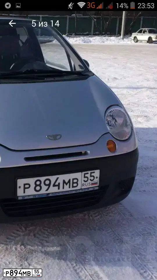 Фото автомобиля DAEWOO MATIZ, 2010 — госномер Р894МВ55. Цвет: ПЕРЛАМУТРОВО-СЕРЕБР