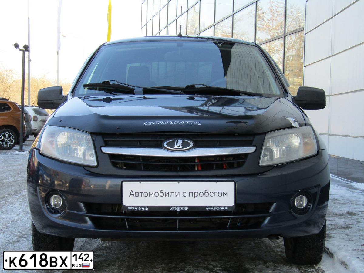 Фото автомобиля LADA 2190 GRANTA, 2013 — госномер Т464НК142. Цвет: СЕРО-СИНИЙ