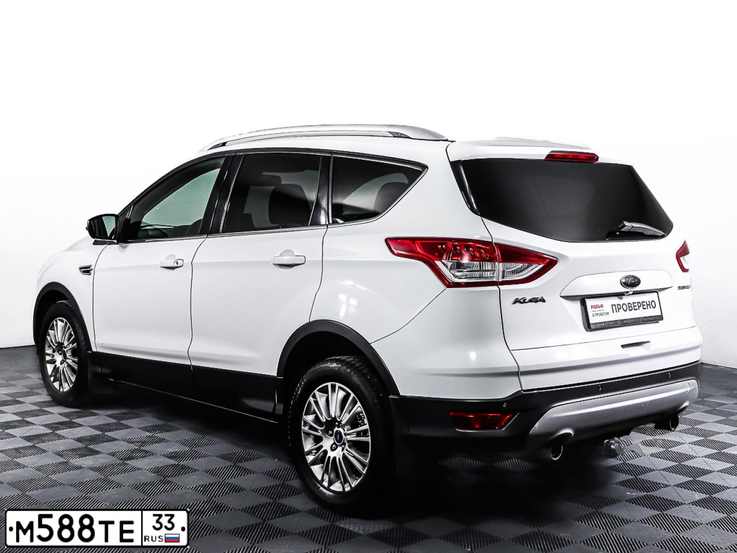 Фото автомобиля FORD KUGA, 2015 — госномер М365ВВ750. Цвет: Белый