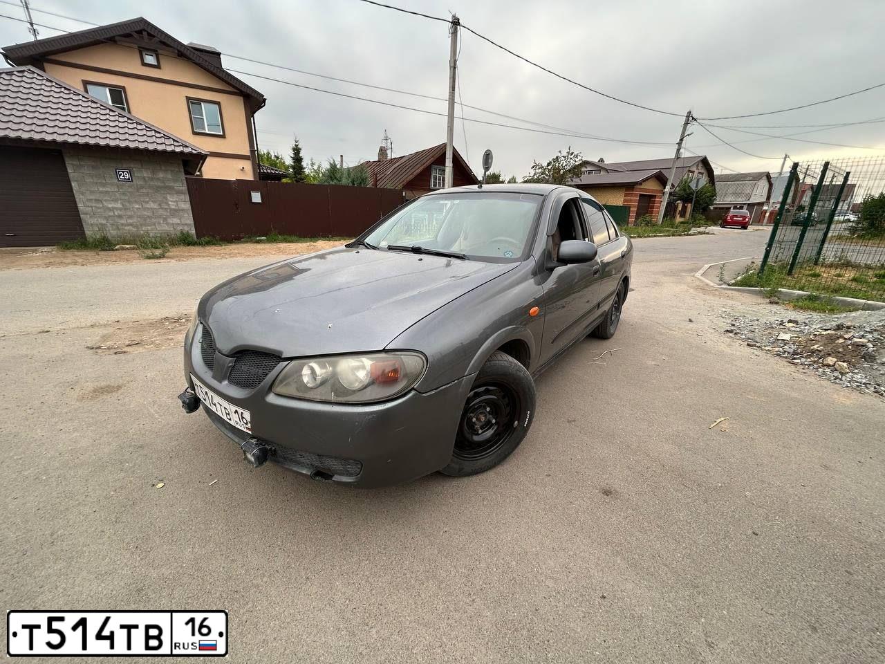 Фото автомобиля NISSAN ALMERA, 2004 — госномер С240СО58. Цвет: Серый