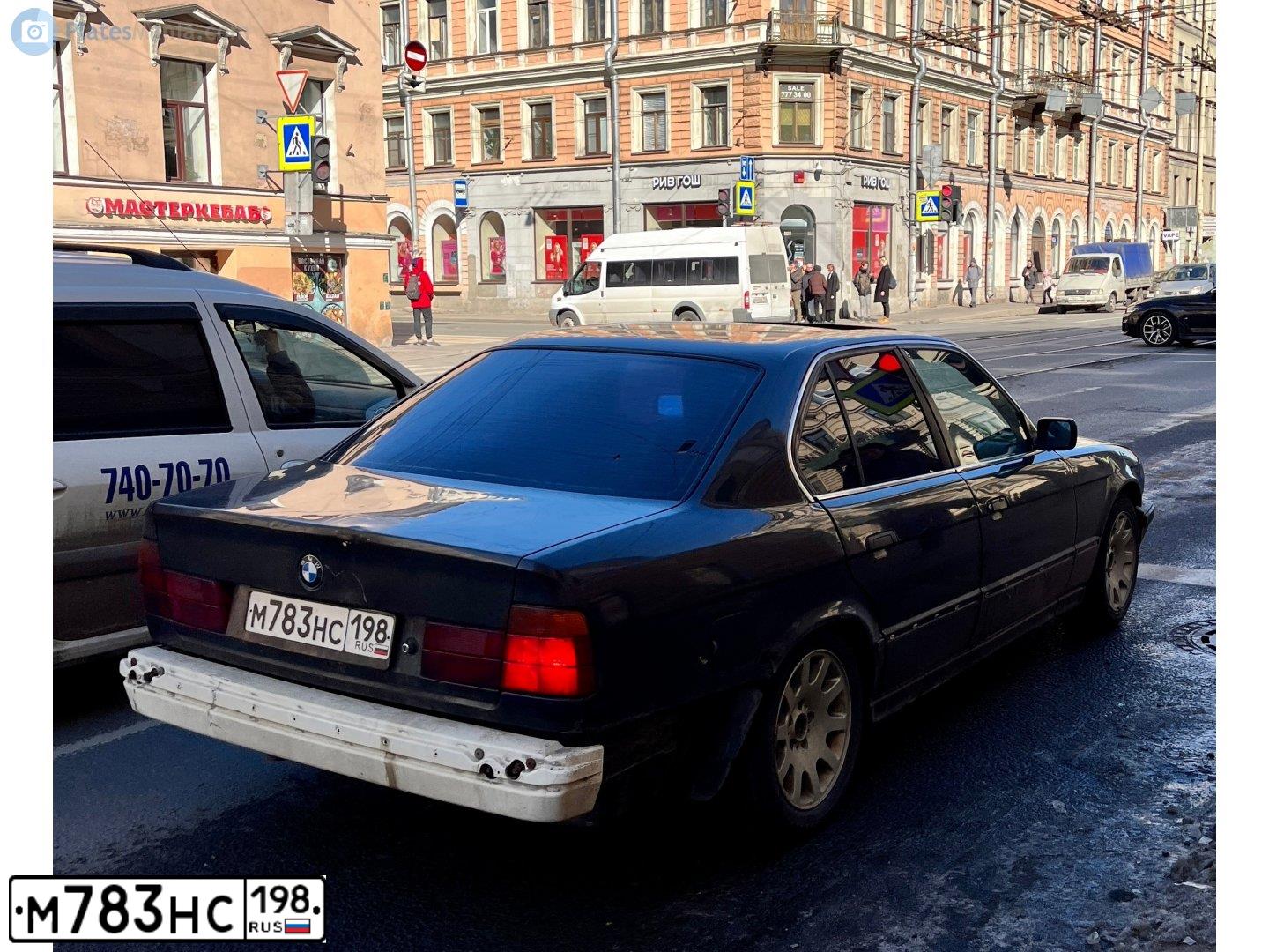 Фото автомобиля BMW SERIE 5, 1991 — госномер Е335МВ147. Цвет: ЧЕРНЫЙ