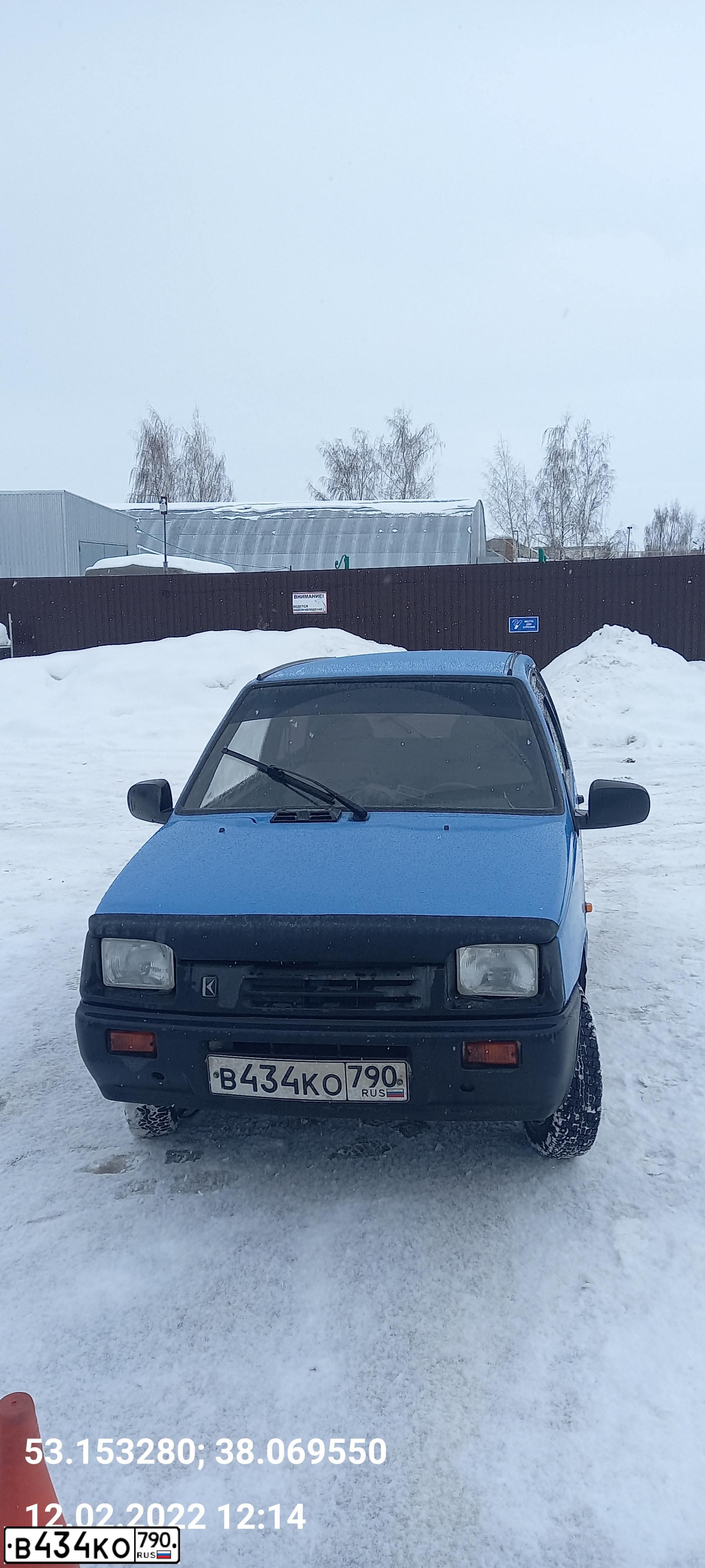 Фото автомобиля ВАЗ 11113, 1997 — госномер В434КО790. Цвет: ВАСИЛЬКОВЫЙ